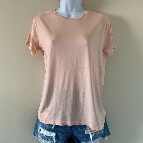 Aritzia Sunday Best Women's T-shirt Short sleeve crew neck Pink Size XS - Picture 6 of 12